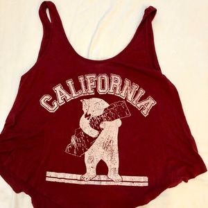 Love Culture California Cropped Swing Tank